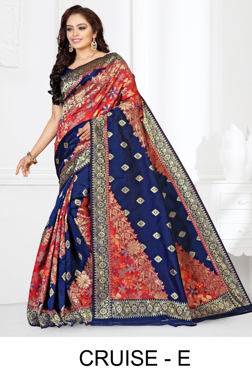 Ronisha Cruise Latest Fancy Designer Casual Wear Silk Saree Collection